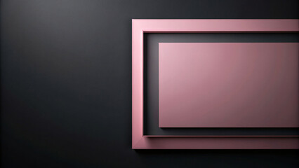 Pink Frame on Black Background