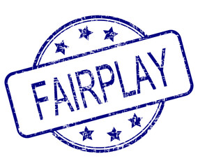 Fairplay rubber stamp on white background - illustration