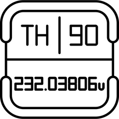 Thorium Periodic Table Element Icon