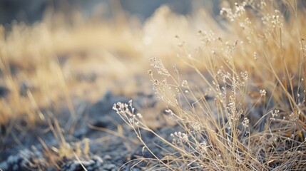 Fototapeta premium Dry dried grass that can catch fire