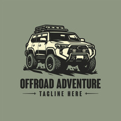 nature suv offroad adventure drawing vector illustration © tarakacraft