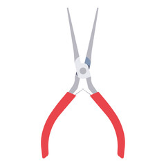 Needle Nose Pliers Tool for Home Repairs, Vector Flat Illustration Design
