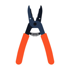 Wire Stripper for Electricians, DIY and Electrical Repairs, Vector Flat Illustration Design