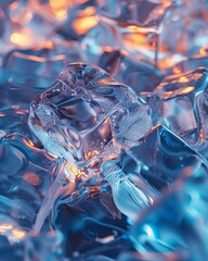 Ice that holds the heat of summer within, never melting, forever warm to the touch, professional color grading,soft shadowns