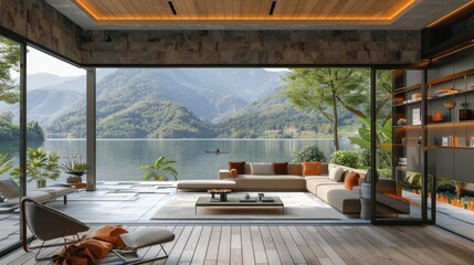 A Spacious Living Room With Large Window