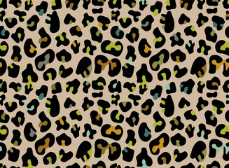 Fullcolor leopard design. Seamless backdrop.