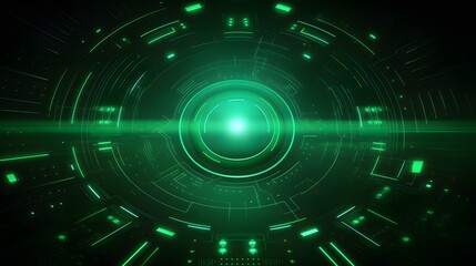 Obraz premium green Abstract technology background circles digital hi-tech technology design background. concept innovation. vector illustration
