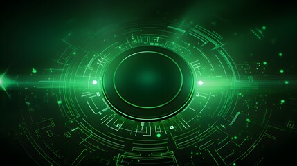 Fototapeta premium green Abstract technology background circles digital hi-tech technology design background. concept innovation. vector illustration