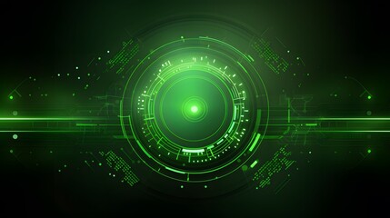 Fototapeta premium green Abstract technology background circles digital hi-tech technology design background. concept innovation. vector illustration