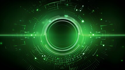Fototapeta premium green Abstract technology background circles digital hi-tech technology design background. concept innovation. vector illustration