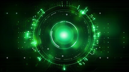 Fototapeta premium green Abstract technology background circles digital hi-tech technology design background. concept innovation. vector illustration