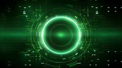 Obraz premium green Abstract technology background circles digital hi-tech technology design background. concept innovation. vector illustration