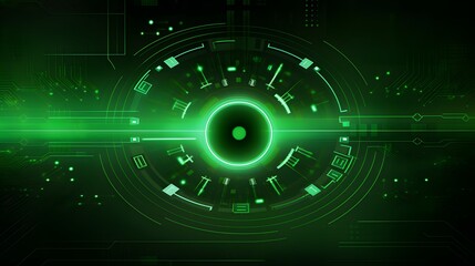 Fototapeta premium green Abstract technology background circles digital hi-tech technology design background. concept innovation. vector illustration