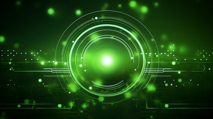 Fototapeta premium green Abstract technology background circles digital hi-tech technology design background. concept innovation. vector illustration