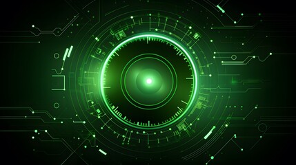 Fototapeta premium green Abstract technology background circles digital hi-tech technology design background. concept innovation. vector illustration
