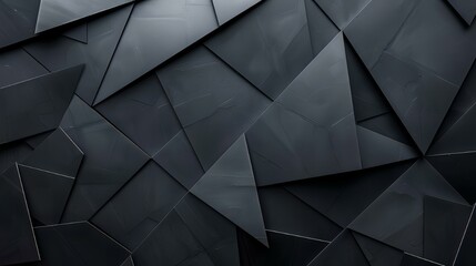 Obraz premium Abstract background of a detailed view of an abstract arrangement of black panels, featuring diverse textures and subtle reflective details that create a modern, industrial aesthetic