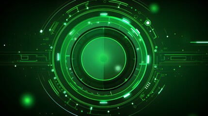 Fototapeta premium green Abstract technology background circles digital hi-tech technology design background. concept innovation. vector illustration
