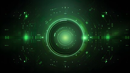 Fototapeta premium green Abstract technology background circles digital hi-tech technology design background. concept innovation. vector illustration