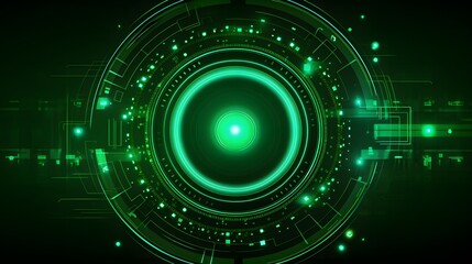 Fototapeta premium green Abstract technology background circles digital hi-tech technology design background. concept innovation. vector illustration