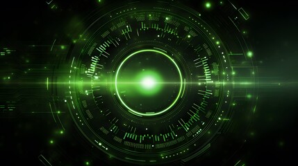 
green Abstract technology background circles digital hi-tech technology design background. concept innovation. vector illustration