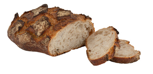 bakery bread cut out isolated transparent background