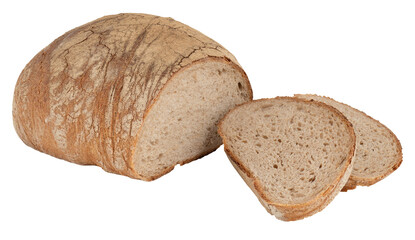 bakery bread cut out isolated transparent background