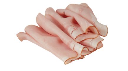 fresh ham cut out isolated transparent background
