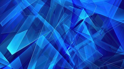 Obraz premium Blue Abstract Background With Lines and Shapes