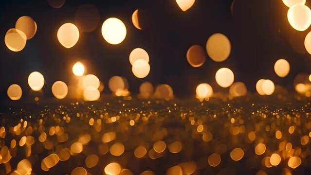 Gold Glitter Background Generative AI
