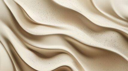 Light beige color, smooth and wavy texture. It looks like a flowing fabric.