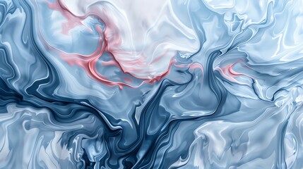 Obraz premium An ethereal dreamscape of swirling blue and white