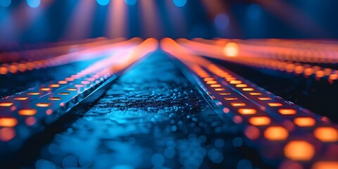 Theatrical lighting design for a film festival showcasing personal growth and development