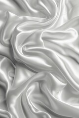 Silk fabric texture in elegant white hue for a luxurious aesthetic background