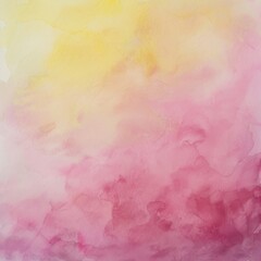 The background features gentle hues of yellow and pink in a watercolor design