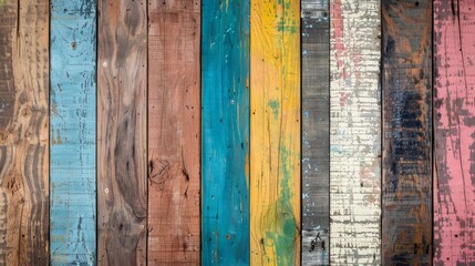 Rustic, weathered, vibrant wooden backdrop