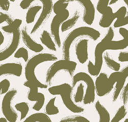 Abstract ink effect brush pattern. Seamless backdrop.