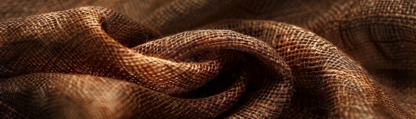 Texture of material in a rich chocolate brown color providing a luxurious background.
