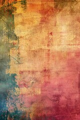 Obraz premium Abstract art featuring various organic motifs on a textured surface