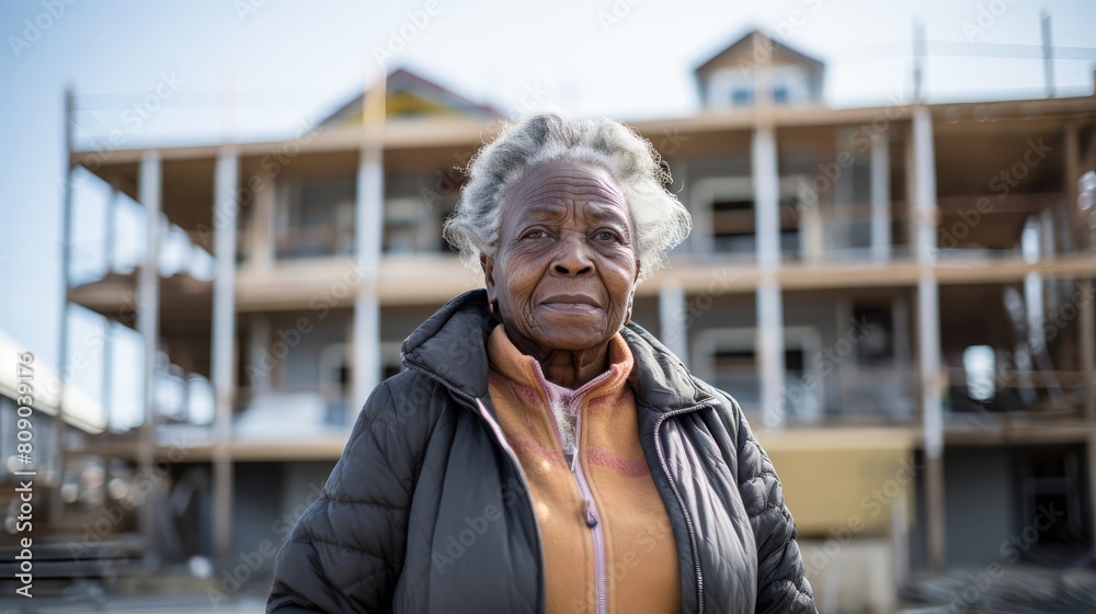 Canvas Prints Pioneering Woman in Community Development female community developer empowering local neighborhoods