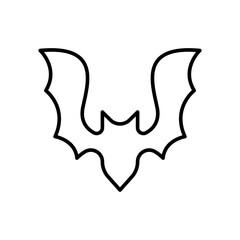 Obraz premium Bat outline icons, minimalist vector illustration ,simple transparent graphic element .Isolated on white background