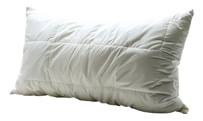Soft white pillow isolated on transparent background png