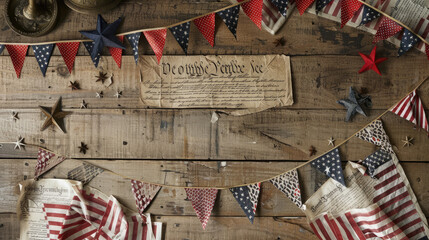 Fototapeta premium patriotic day 4th of July happy independence day celebration 