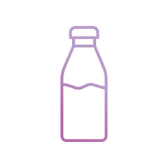 milk icon with white background vector stock illustration