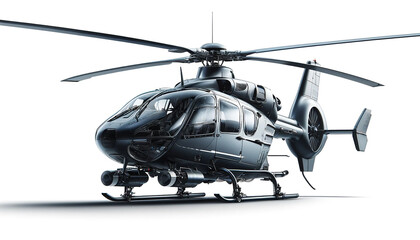 Fototapeta premium Helicopter isolated on white background