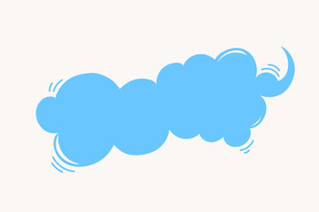 Vector hand drawn funny speech bubble shape. Communication icon. Background for quotes, chats, messages.