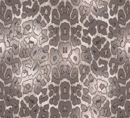 Leopard skin pattern seamless design print textile fabric.