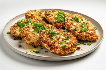 Elegant Almond-Crusted Chicken with Scallion Beurre Blanc Sauce