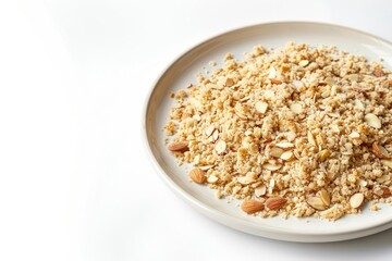 Golden-Hued Almond Crumble Topping: A Perfect Dessert Addition
