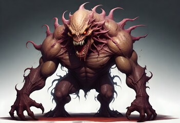 Digital painting create an artwork of a monstrous  (19)