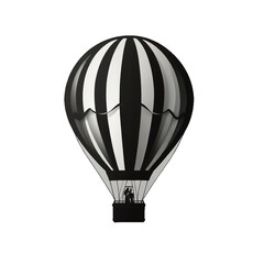 Obraz premium hot air balloon isolated on transparent background